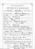 Marriage record for Hallie Matilda Strahorn and Albert Stephenson