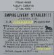 Advertisement for Empire Livery Stables