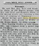 Gossip item from Altoona Pennsylvania 1922