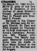 Death Notice for Elizabeth Oates Strahorn Death Notice for Elizabeth Oates Strahorn