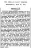 Robert Strahorn Obituary